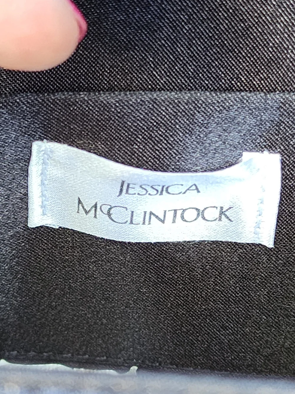 Vintage Jessica McClintock Black Satin Tassel Box Clutch Crossbody Bag